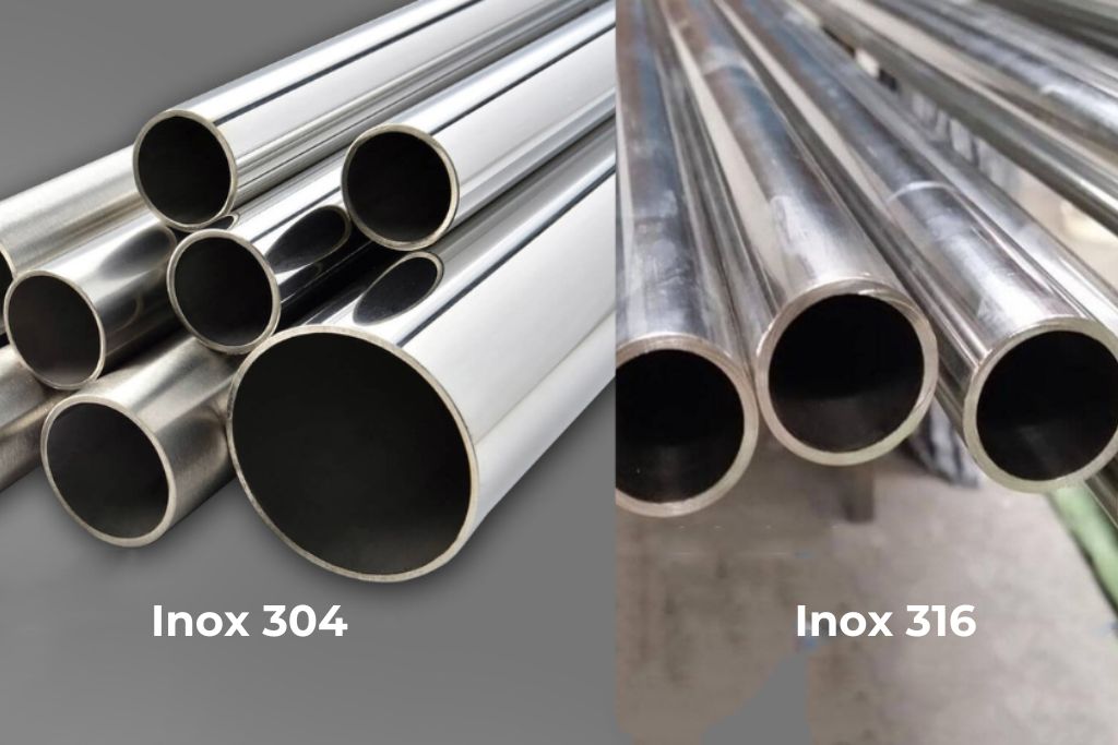 chi nhin be ngoai rat kho de phan biet duoc inox 304 va inox 316