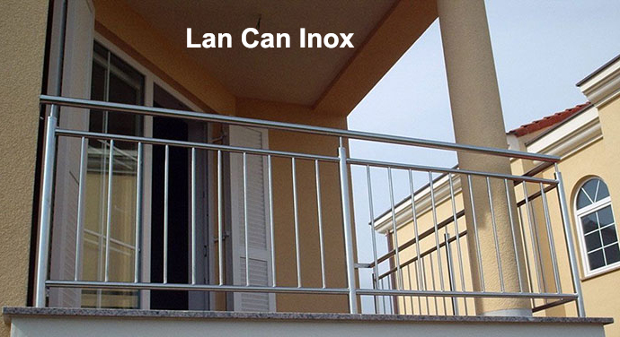 lan can inox don gian