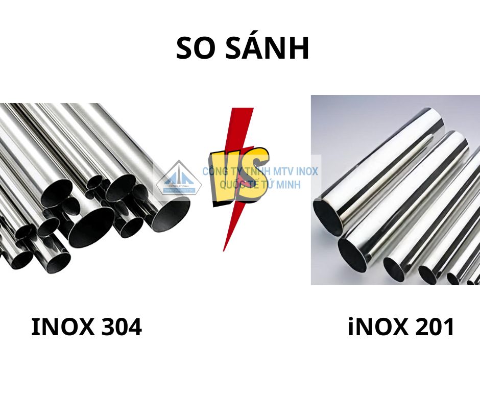 SO SANH INOX 201 VA INOX 304
