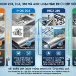 So Sánh Inox 201, 304, 316 Và 430: Loại Nào Phù Hợp Với Nhu Cầu Của Bạn?