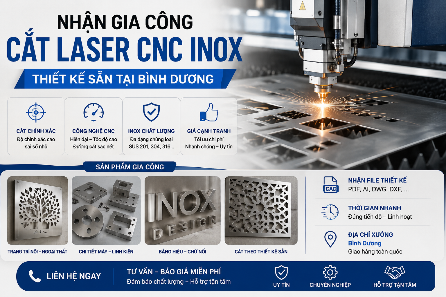 Nhận Gia Công Cắt Laser CNC Inox Thiết Kế Sẵn Tại Bình Dương 7086e36c 933c 4def 9cf1 ad9b8eb2ad6f