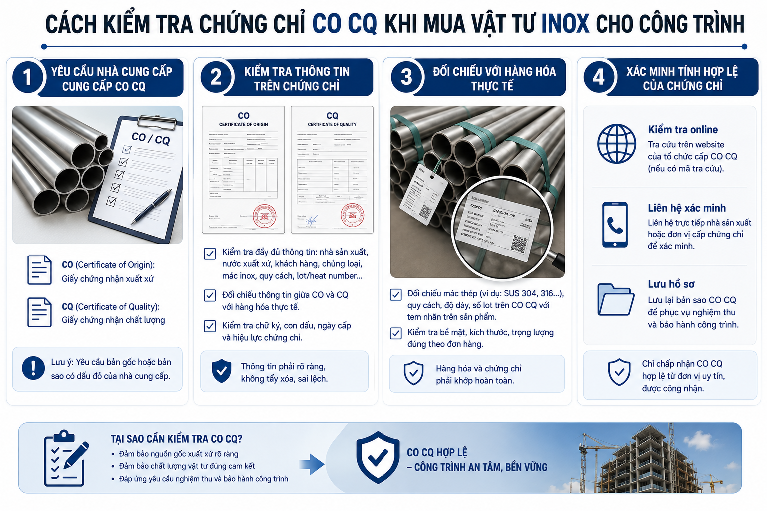 Hướng Dẫn Kiểm Tra Chứng Chỉ CO CQ Khi Mua Vật Tư Inox Cho Công Trình f7d26aad 7b68 4577 8376 78824a5ca6af