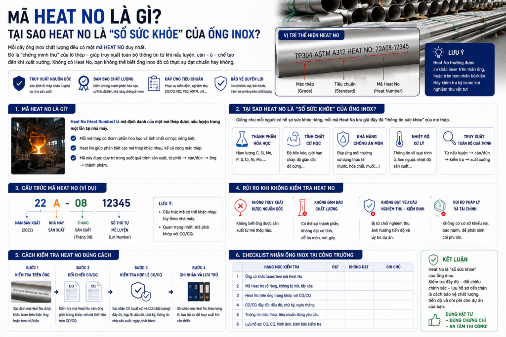 Quy Trình Kiểm Tra Mã Heat No & Chứng Chỉ CO/CQ Khi Nhận Ống Inox Tại Công Trường 81ba90d6 7715 4df0 a039 d308d7a86949