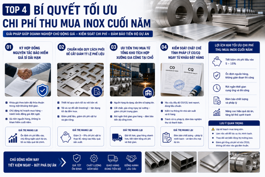 Bí Quyết Kiểm Soát Chi Phí Vật Tư Inox Cho Dự Án Xây Dựng Công Nghiệp Cuối Năm a51cbf18 eb7e 40c8 9ade 2c807de35114