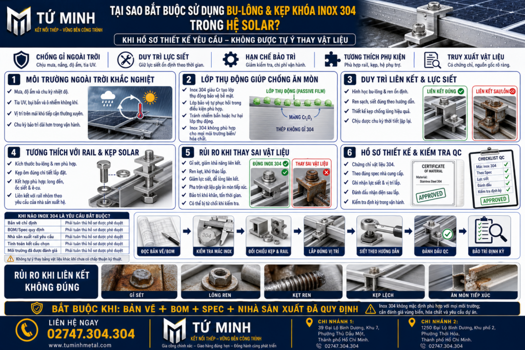 Tiêu Chuẩn Bu-Lông & Kẹp Khóa Inox 304 Chịu Lực Ngoài Trời Cho Hệ Thống Điện Mặt Trời Áp Mái exec 632daba1 73e3 4b4a b69d ab98fdd0c2f5