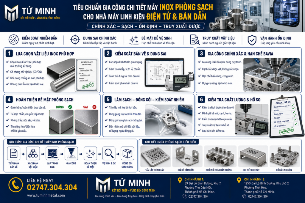 Tiêu Chuẩn Gia Công Chi Tiết Máy Inox Phòng Sạch Cho Nhà Máy Linh Kiện Điện Tử & Bán Dẫn exec ae04c37d abc9 4e2b 9b3a ba898f4582be
