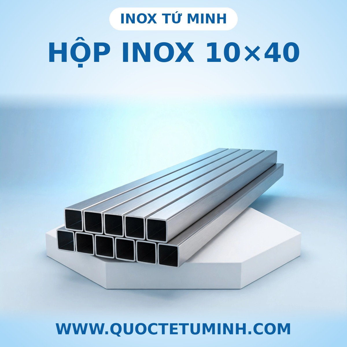 Hộp inox 10×40 - Inox Tứ Minh Hộp inox 10×40 tại Inox Tứ Minh